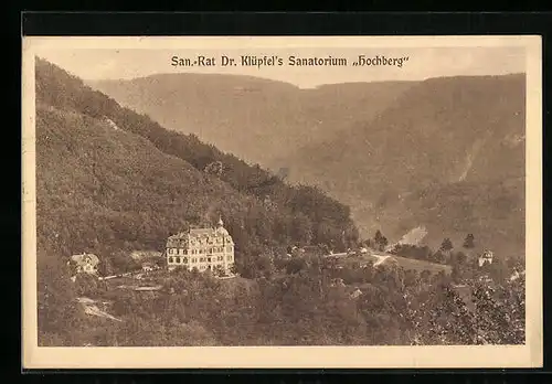 AK Urach, San.-Rat Dr. Klüpfel`s Sanatorium Hochberg