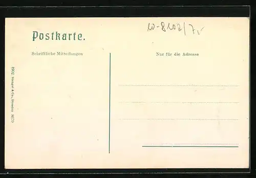 AK Mittenwald, Ortspartie mit Wetterstein