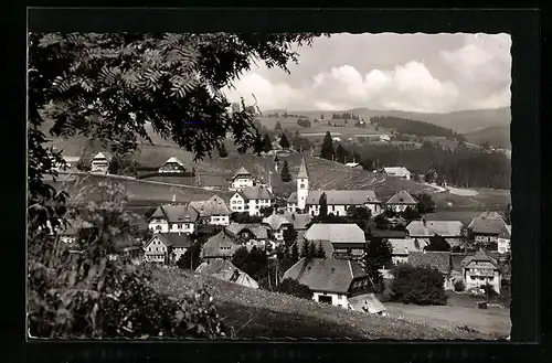 AK Altglashütten /Schwarzw., Ortsansicht mit Blick ins Land