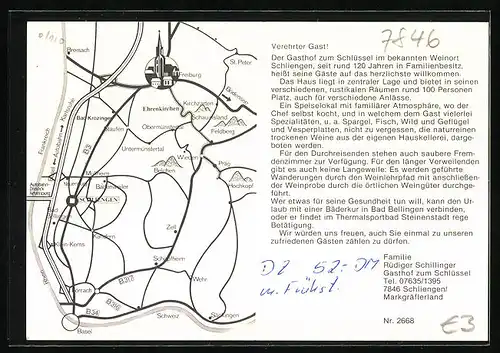 AK Schliengen, Gasthof zum Schlüssel