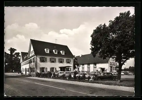 AK Müllheim, Blick zum Eurohotel, An der Bundesstrasse 3