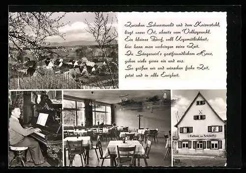 AK Bottingen, Gasthaus zum Rebstock, Teilansicht