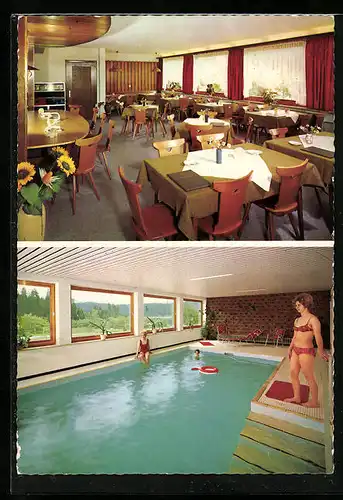 AK Schluchsee /Schwarzw., Cafe-Pension Seehof P. Bunse mit Schwimmbad