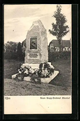 AK Essen, Neues Krupp-Denkmal Altenhof