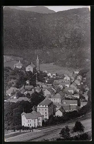 AK Bad Bertrich, Ortsansicht von Westen aus der Vogelschau