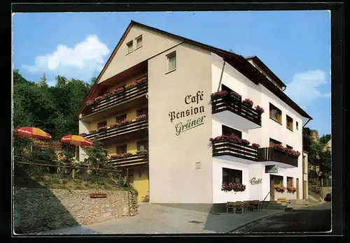 AK Obertrubach 77 /Fränkische Schweiz, Café-Pension Grüner