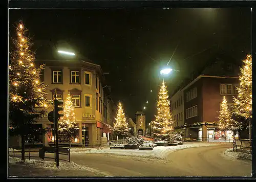 AK Villingen /Schwarzwald, Strassenpartie im Winter