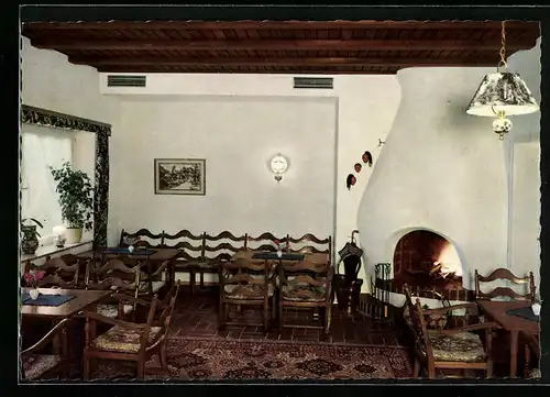 AK Villingen /Schwarzwald, Innenansicht Hotel-Restaurant Diegner