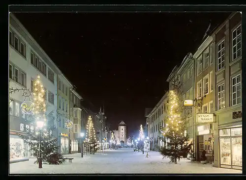 AK Villingen /Schwarzwald, Strassenpartie im Winter