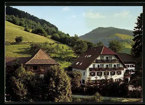 AK Münstertal /Schwarzw., Gasthof-Pension Langeck K. Sickinger