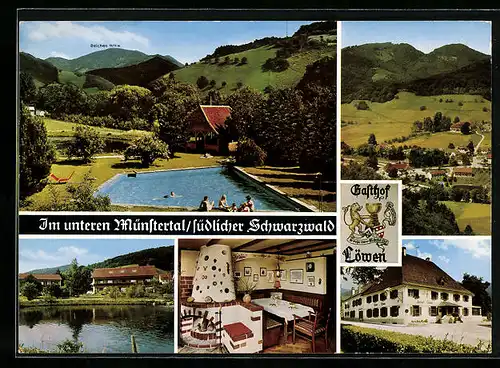 AK Untermünstertal /Schwarzw., Gasthaus zum Löwen mit Gästehäusern