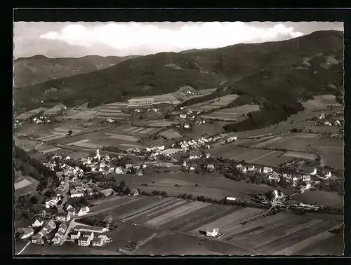 AK Oberwinden /Elztal, Fliegeraufnahme des Ortes