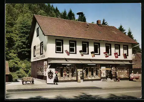 AK Triberg-Gremmelsbach /Schwarzw., Uhrengeschäft Weisser