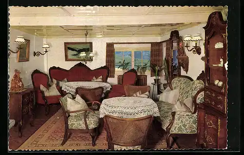 AK Kappel bei Villingen /Schwarzw., Gasthaus Mühlenklause, Innenansicht