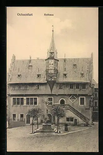 AK Ochsenfurt, Ansicht vom Rathaus