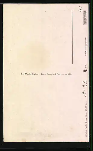 AK Portrait Martin Luther