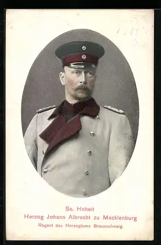 AK Herzog Johann Albrecht zu Mecklenburg in Uniform