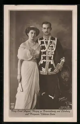 AK Ernst August Herzog von Braunschweig und Prinzessin Viktoria Luise