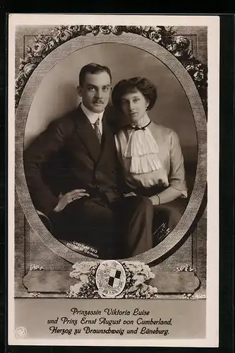 AK Ernst August Herzog von Braunschweig mit seiner Frau
