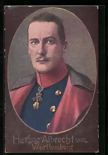 AK Herzog Albrecht von Württemberg in Uniform