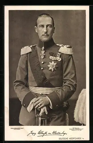 AK Herzog Albrecht von Württemberg in Uniform