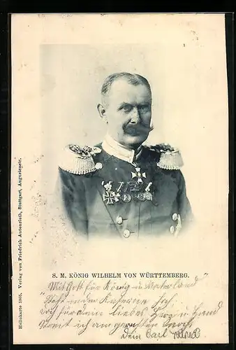 AK S. M. König Wilhelm von Württemberg in Uniform