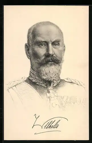 AK Porträt König Wilhelm II. von Württemberg