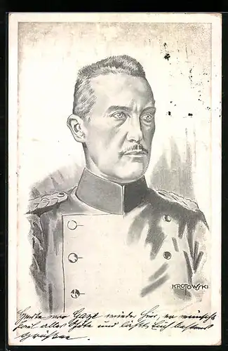 Künstler-AK Herzog Albrecht von Württemberg im Halbprofil