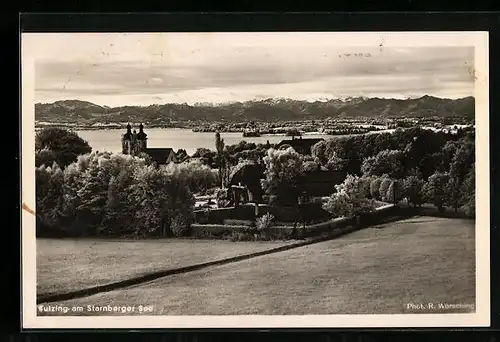 AK Tutzing a. Starnberger See, Ortsansicht aus der Vogelschau