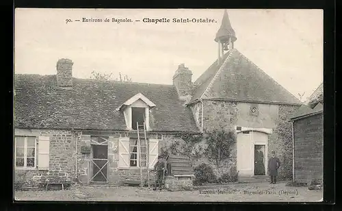 AK Chapelle Saint-Ortaire, Ortspartie mit Häusern und Bewohnern