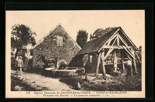 AK Tessé-la-Madeleine, Domaine des Buards, Le pressoir normand