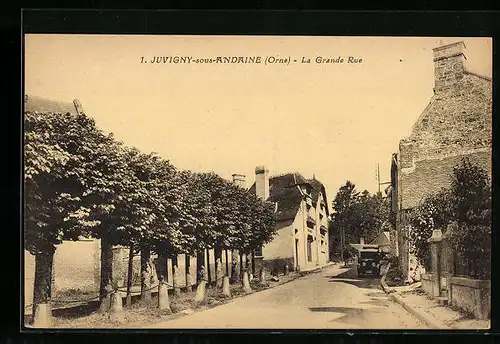 AK Juvigny-sous-Andaine, La Grande Rue