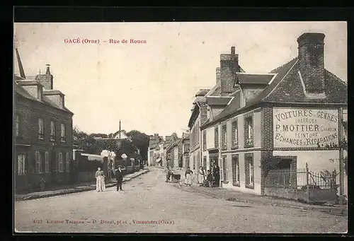 AK Gacé, Rue de Rouen