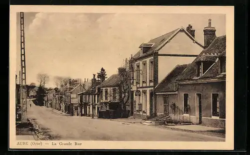 AK Aube, La Grande Rue