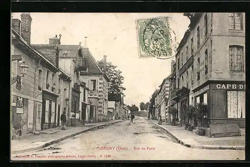 AK Longny, Rue de Paris