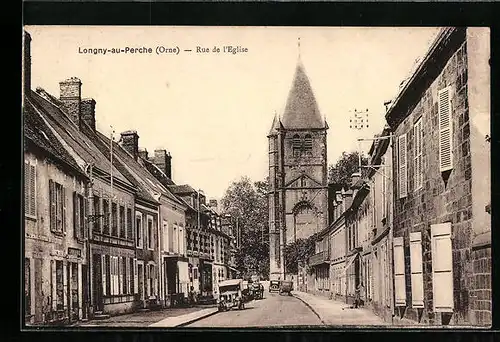 AK Longny-au-Perche, Rue de l`Eglise