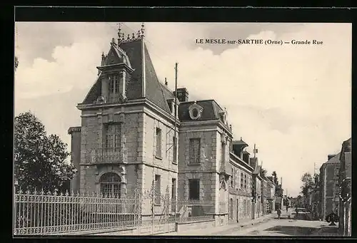 AK Le Mesle-sur-Sarthe, Grande Rue