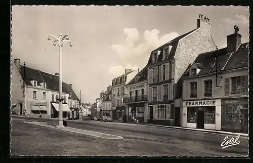 AK Remalard, Place du General de Gaulle et Rue de l`Eglise