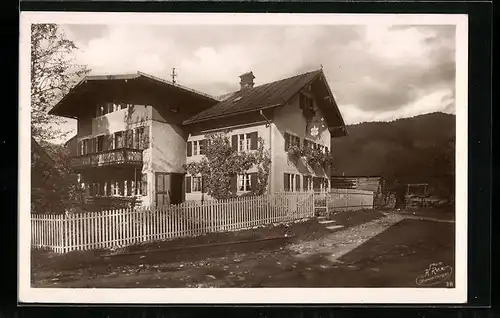 Foto-AK Oberammergau, Haus Dengg