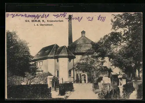 AK Berlin, Krematorium in der Gerichtstrasse