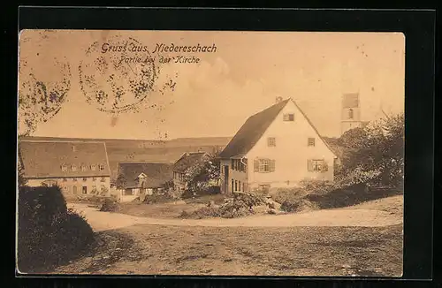 AK Niedereschach, Partie bei der Kirche