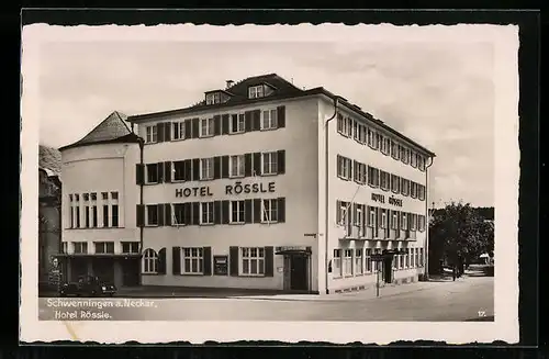 AK Schwenningen a. Neckar, Blick zum Hotel Rössle