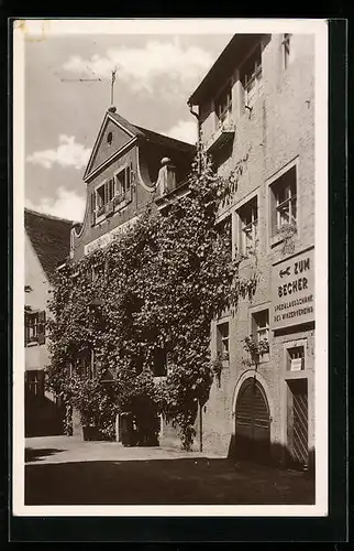 AK Meersburg, Gasthof Winzerstube zum Becher