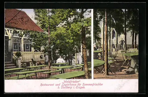 AK Stollberg i. Erzgeb., Restaurant und Logierhaus Waldfrieden