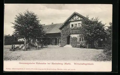 AK Rheinsberg /Mark, Wirtschaftsgebäude des Genesungsheim Hohenelse