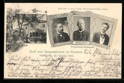 AK Hamburg-Rotherbaum, Sängerwettstreit im Velodrom 30.10.1904