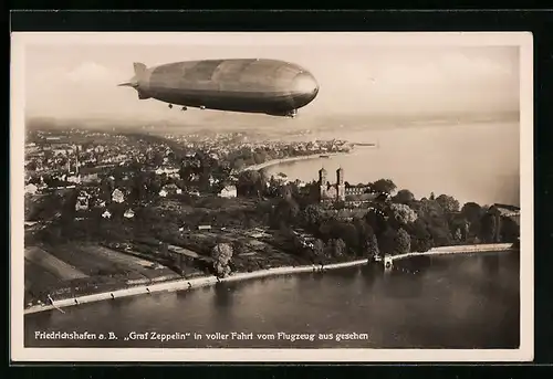 AK Friedrichshafen, Graf Zeppelin in voller Fahrt