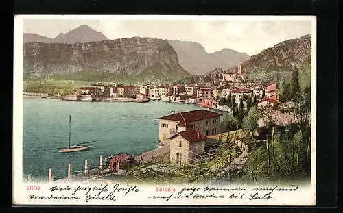 AK Torbole, Ortsansicht mit See