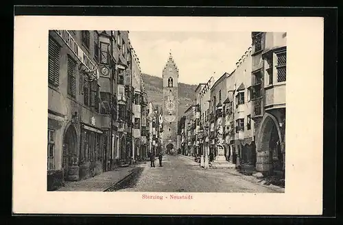 AK Sterzing, Strassenpartie in der Neustadt