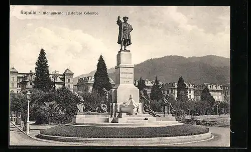 AK Rapallo, Monumento Cristoforo Colombo
